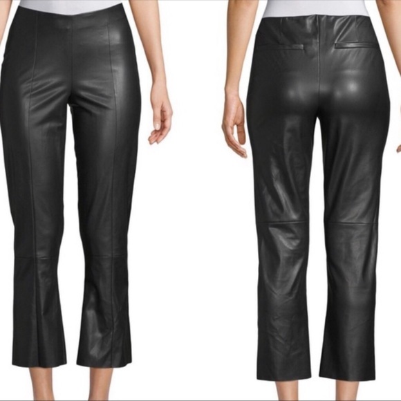 pure navy Pants - NWT Pure Navy Faux Leather Cropped Pant SZ-10